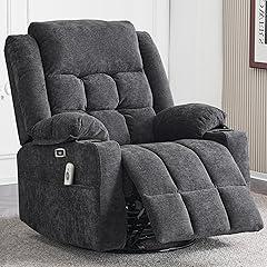 Ketaiyou Swivel Recliner Chair with Massage and Heat