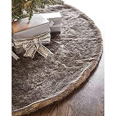 Balsam Hill Lodge Faux Fur Tree Skirt