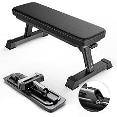 Finer Form Foldable Flat Bench for Weight Training