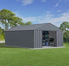 Arrow Shed Classic Metal Shed, 12 x 17, Charcoal