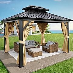 Acekool Outdoor Aluminum Gazebo 10x12 FT
