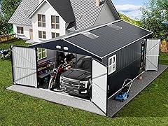 Metal Garage Shed 13x20x8.5, Large Storage Building