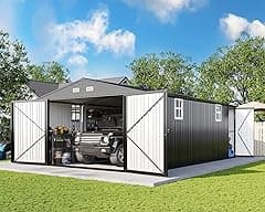 Amerlife Outdoor Metal Storage Shed