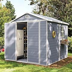 Aoxun Outdoor Storage Shed with Window