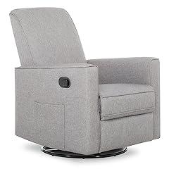 Evolur Raleigh Glider Recliner in Light Grey