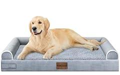 Large Orthopedic Washable Dog Bed with Bolster