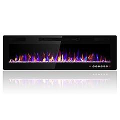 Electactic 60" Electric Fireplace Heater with Remote Control