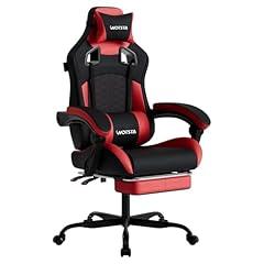 WOTSTA High Back Gaming Chair with Footrest