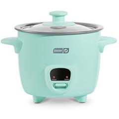 Dash Mini Ceramic Rice Cooker Aqua