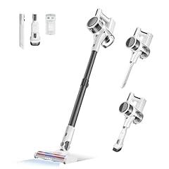 4 in 1 Cordless Vacuum for Home, 80,000PRM Powerful Motor Vacuum Cleaner with 2 Adjustable Modes, Max 40 Mins Runtime Rechargeable Battery and Washable Parts Stick Vacuum (Chalk White)