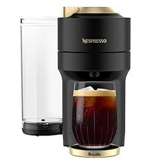 Nespresso Vertuo Pop+ Coffee Maker Matte Black Gold