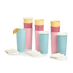 Tupperware Multicolor Tumbler Set, 16oz, 12 Count
