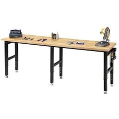 SPECRAFT Adjustable Heavy Duty Workbench with Power Outlets