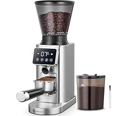 AMZCHEF Burr Coffee Grinder with 48 Settings