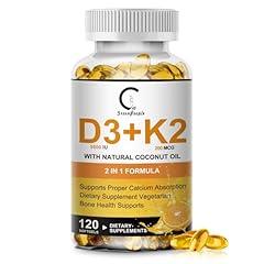 Vitamin D3 K2 Supplement 5000 IU 200 mcg