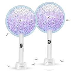 Nymrix Electric Fly Swatter Racket Blue Two-Pack