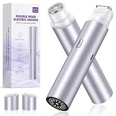 NIPOO Women's Electric Razor, Dual Head Trimmer