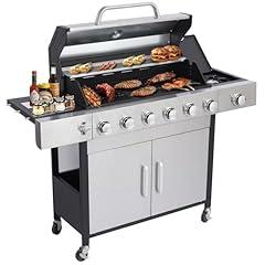 CiGGarden 6 Burner Gas BBQ Grill Combo