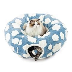 Lesure Cat Tunnel Bed with Washable Cushion