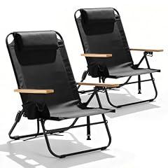 Canpsky Reclining Camping Chair, 2 Pack