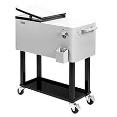 VINGLI 80 Quart Rolling Ice Chest Cooler