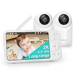 Jartoo 2K Baby Monitor with 2 Cameras