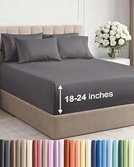 Extra Deep Queen Sheet Set - Grey