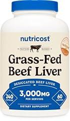Nutricost Desiccated Beef Liver 3000mg Capsules