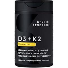 Sports Research Vegan D3 with K2 Softgels