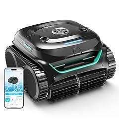 (2025 New) WYBOT C2 Cordless Robotic Pool Cleaner, Wall & Waterline Cleaning, Automatic Pool Vacuum for Inground Pools, Dual Filtration, Max 180mins Runtime, App Control (Black) (Black)