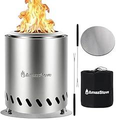 AmazStove Tabletop Fire Pit 9.7 x 7.1 Inch