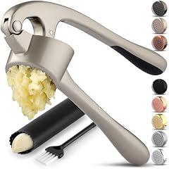 Zulay Kitchen Large Premium Garlic Press Set