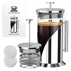 Cafe Du Chateau Stainless Steel 34oz French Press