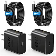 Duloch 60W Super Fast USB C Charger with 10FT Cable for Samsung Galaxy S26/S25/S24 Series