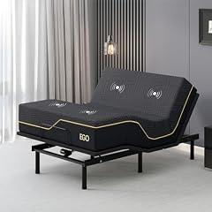 EGOHOME Adjustable Queen Bed Frame & Mattress