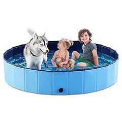 Jasonwell Foldable Pet Bath Pool 63" Blue