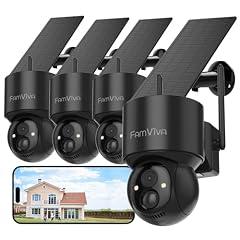 FAMVIVA 2K Solar Security Camera System