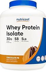 Nutricost Whey Protein Isolate Chocolate Peanut Butter 5 Pound