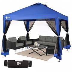 CROWN SHADES 10x10 Pop Up Canopy with Netting