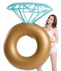 Jasonwell Inflatable Diamond Ring Pool Float