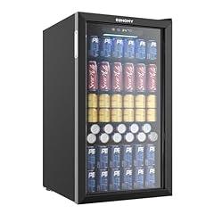 Euhomy Mini Fridge, 125 Can Glass Door