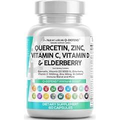 Clean Nutraceuticals Quercetin Zinc Vitamin C D Bromelain