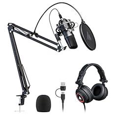 MAONO AU-A04H Podcast Microphone and Headphones Set