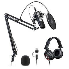 MAONO AU-A04H Podcast Microphone and Headphones Set