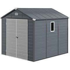 DWVO 8x9FT Outdoor Plastic Storage Shed