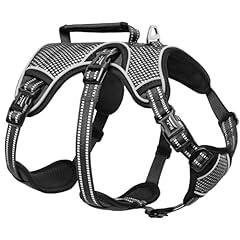 HEELE Dog Harness, Escape Proof Dog Harness, Release on Neck, No Pull Reflective Adjustable Vest with Durable Handle, Dog Harness for Outdoor Training Walking, Dog Harness for Large/Active Dogs, L
