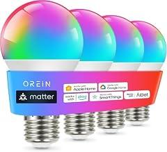 OREiN Smart Color Changing Light Bulbs 4-Pack
