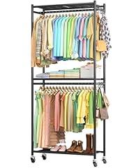 Sakugi Multi-Functional Clothing Rack with Shelves