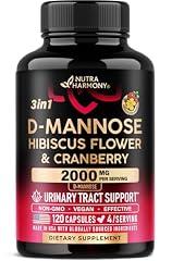 D-Mannose with Cranberry & Hibiscus Supplement