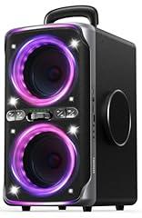 FREEPEAR Party Bluetooth Speaker - 240W Peak Loud Speaker, Dazzling Light Show, Deep Bass, IPX4 Waterproof, 15H Battery, TWS Pairing, BT 5.3 Wireless, Portable for Home/Outdoor/Beach/Pool Party